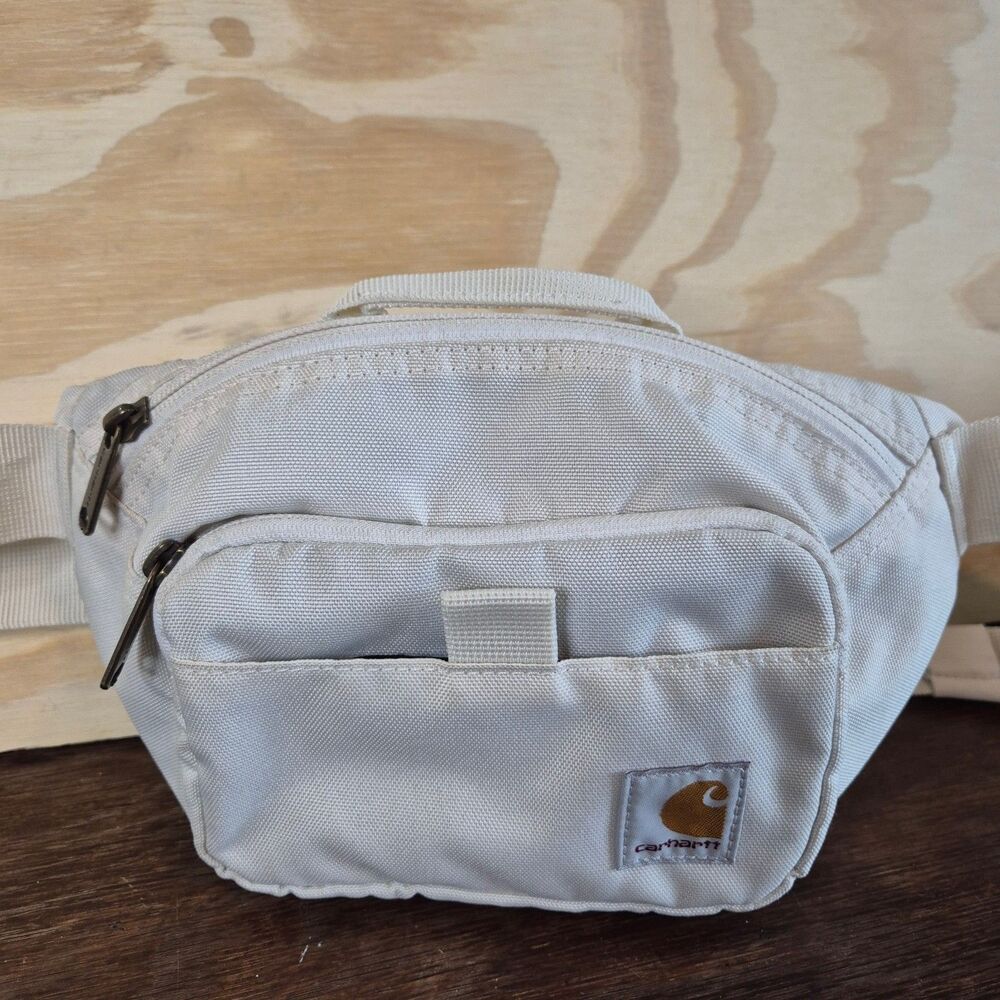 Carhartt Waist Pack Fanny Pack White Utility Hip Bag Logo Adjustable Strap